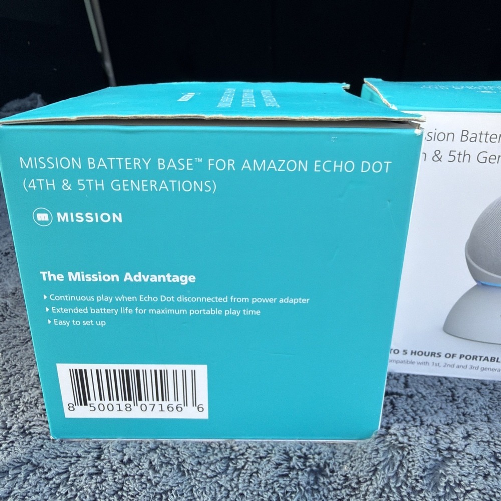 Made for Amazon Battery Base for Echo Dot (5th Gen) White 2-Pack - Picture 2 of 4